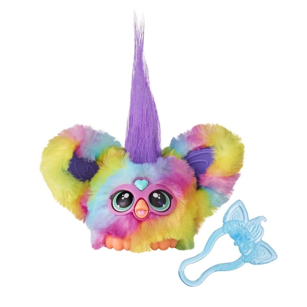 Hasbro Furby Furblets Ray-Vee Series 1 Rainbow Electronic Plush Keychain Toy